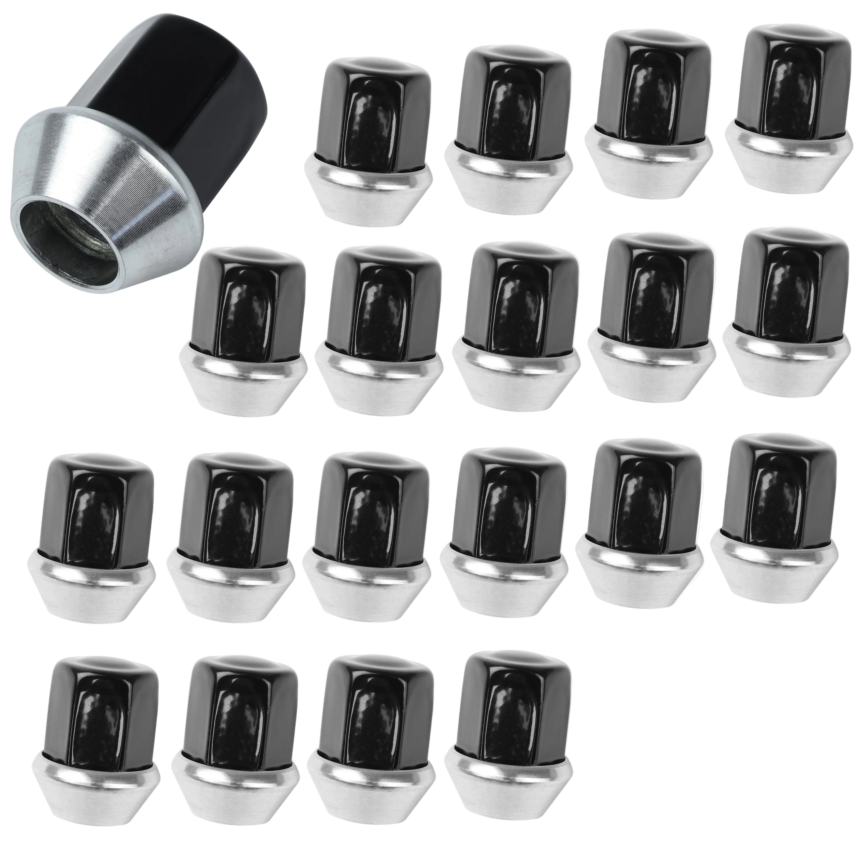 20x Black Alloy Wheel Nuts for Range Rover Evoque - Premium Bespoke AutoWorks