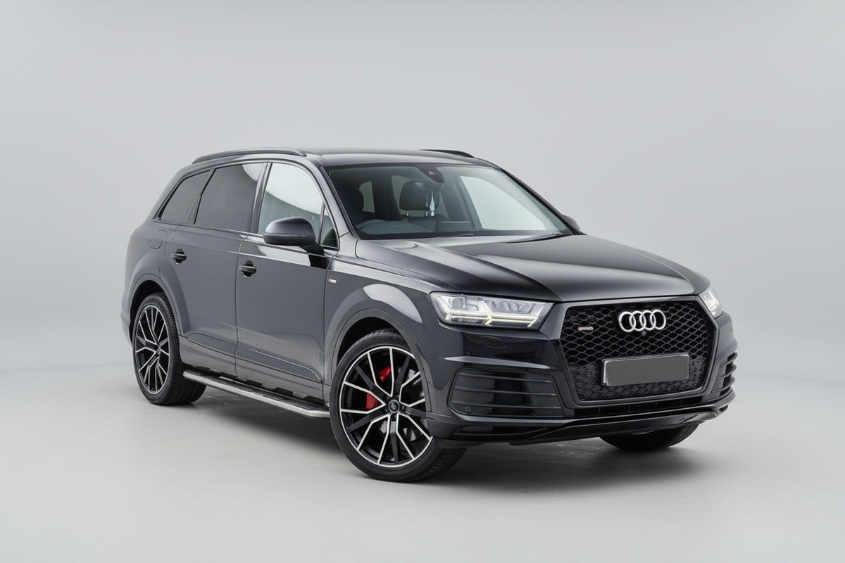 Audi Q7 / Sq7 2015-2020 rsq7 Style Honeycomb Grill In All Gloss Black | Premium Bespoke AutoWorks