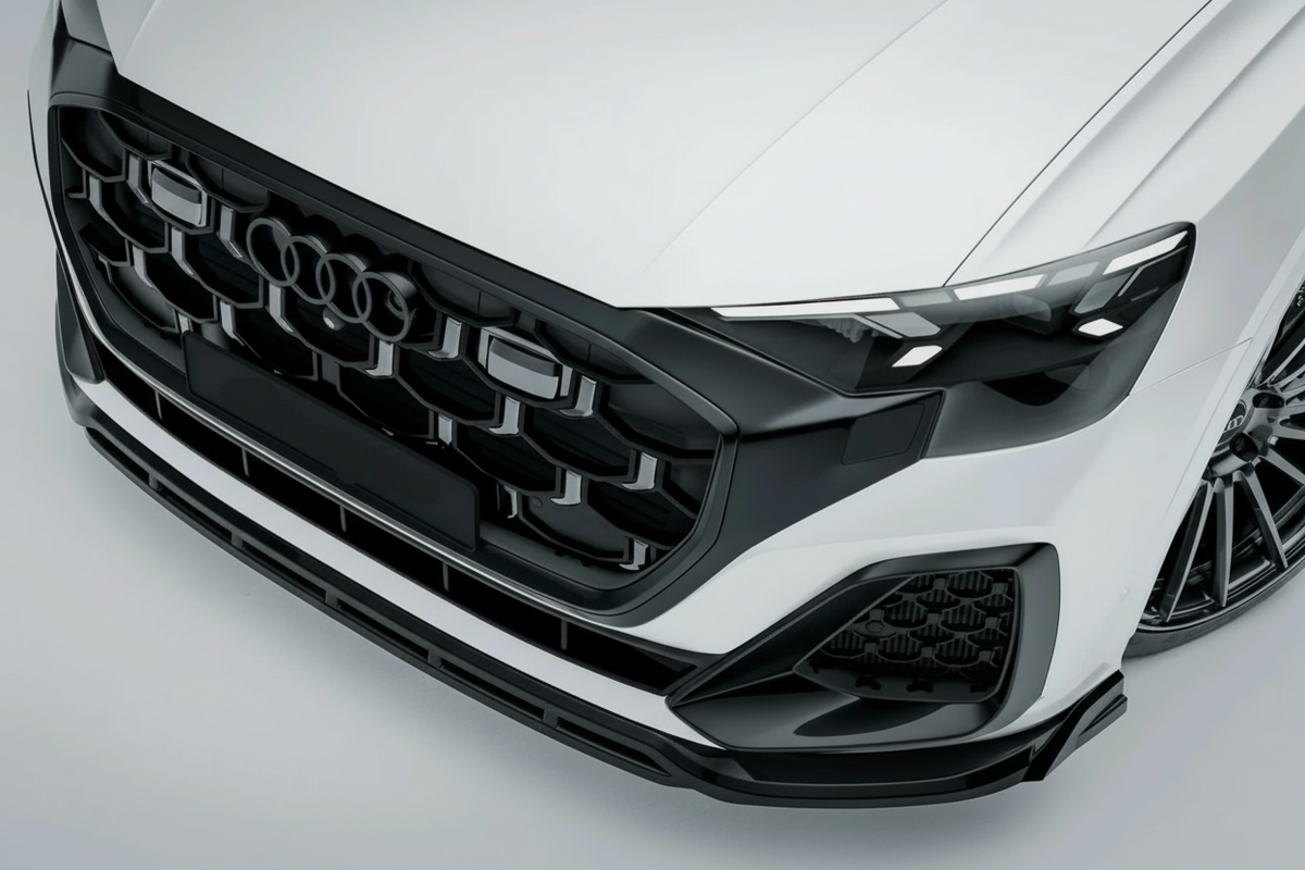 Audi Q8 S Line 2023+ Gloss Black Risper Front Splitter Lip | Premium Bespoke AutoWorks