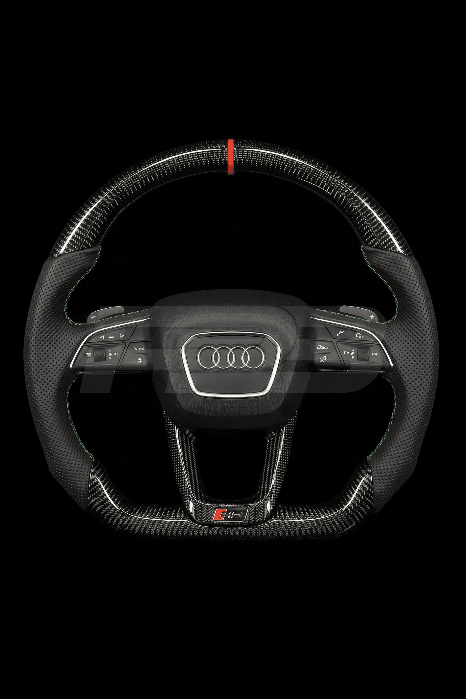 Audi RS Q8 Carbon Perf — complete view, Greem stitching