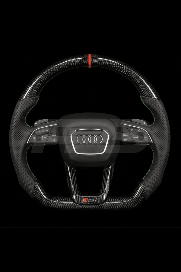 Audi RS Q8 Custom Steering Wheel, Carbon Perf, Made to Order
