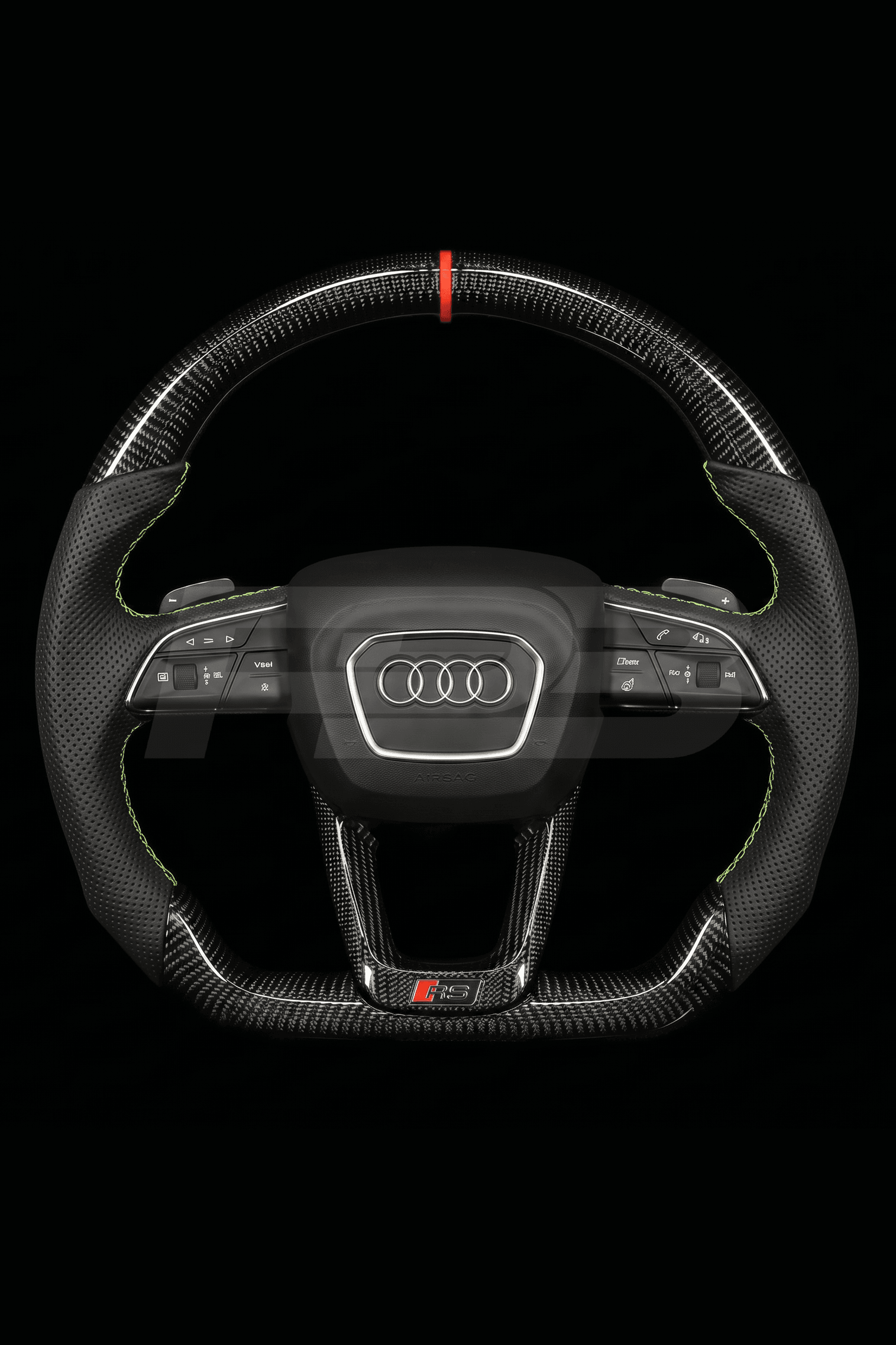 Audi RS Q8 Carbon Perf — complete view, Lime stitching