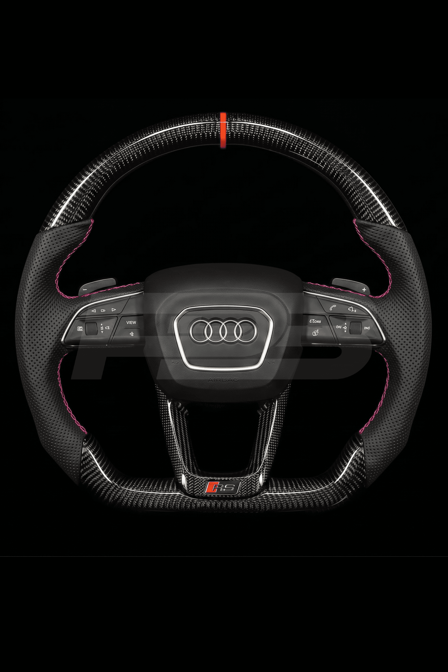Audi RS Q8 Carbon Perf — complete view, Pink stitching