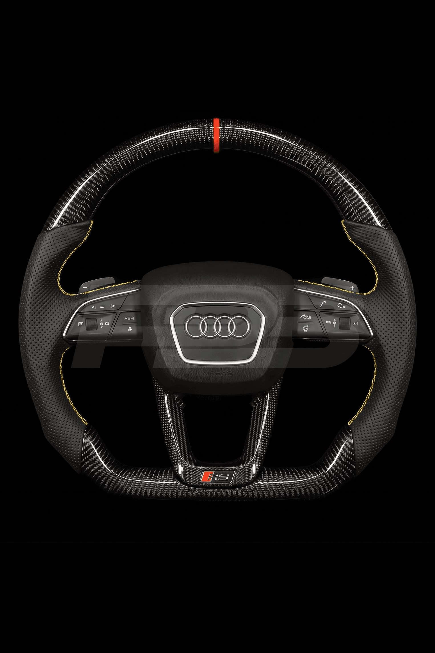 Audi RS Q8 Carbon Perf — complete view, Yellow stitching