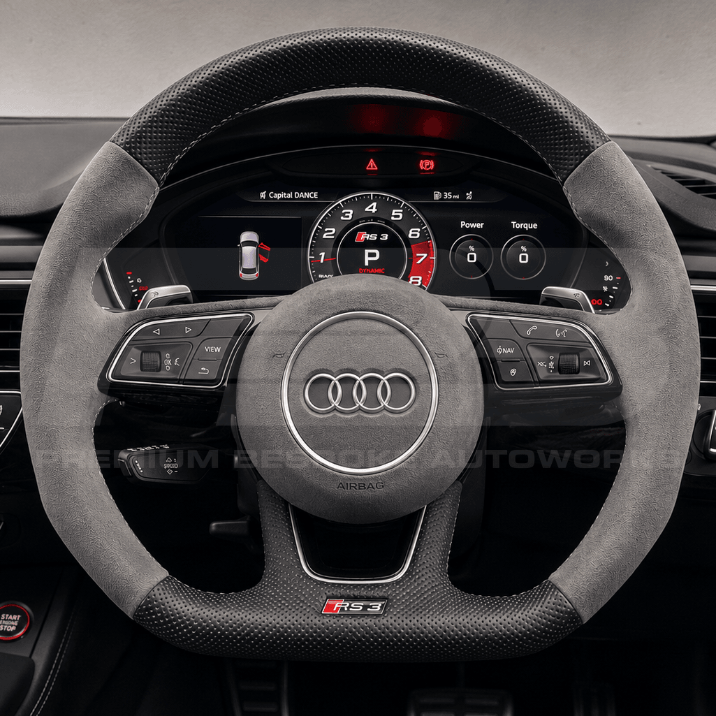 audi rs4 b9 custom steering wheel