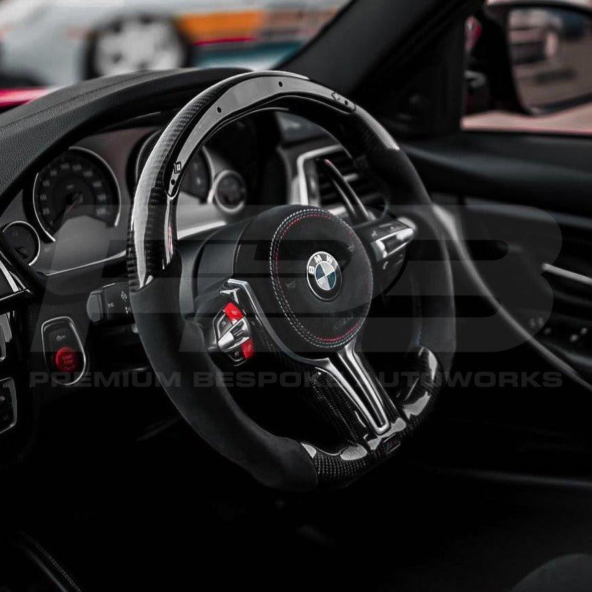 BMW custom steering wheel, hand-finished to order by Premium Bespoke AutoWorks
