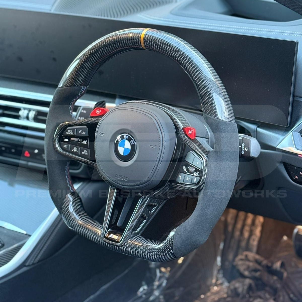 BMW G81 LCI Carbon Fibre Steering Wheel