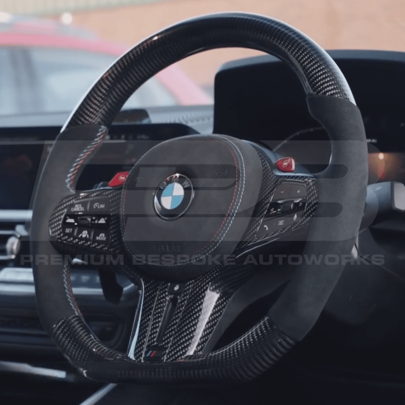 BMW Build Your Own bespoke steering wheel, made and quality checked in the UK
