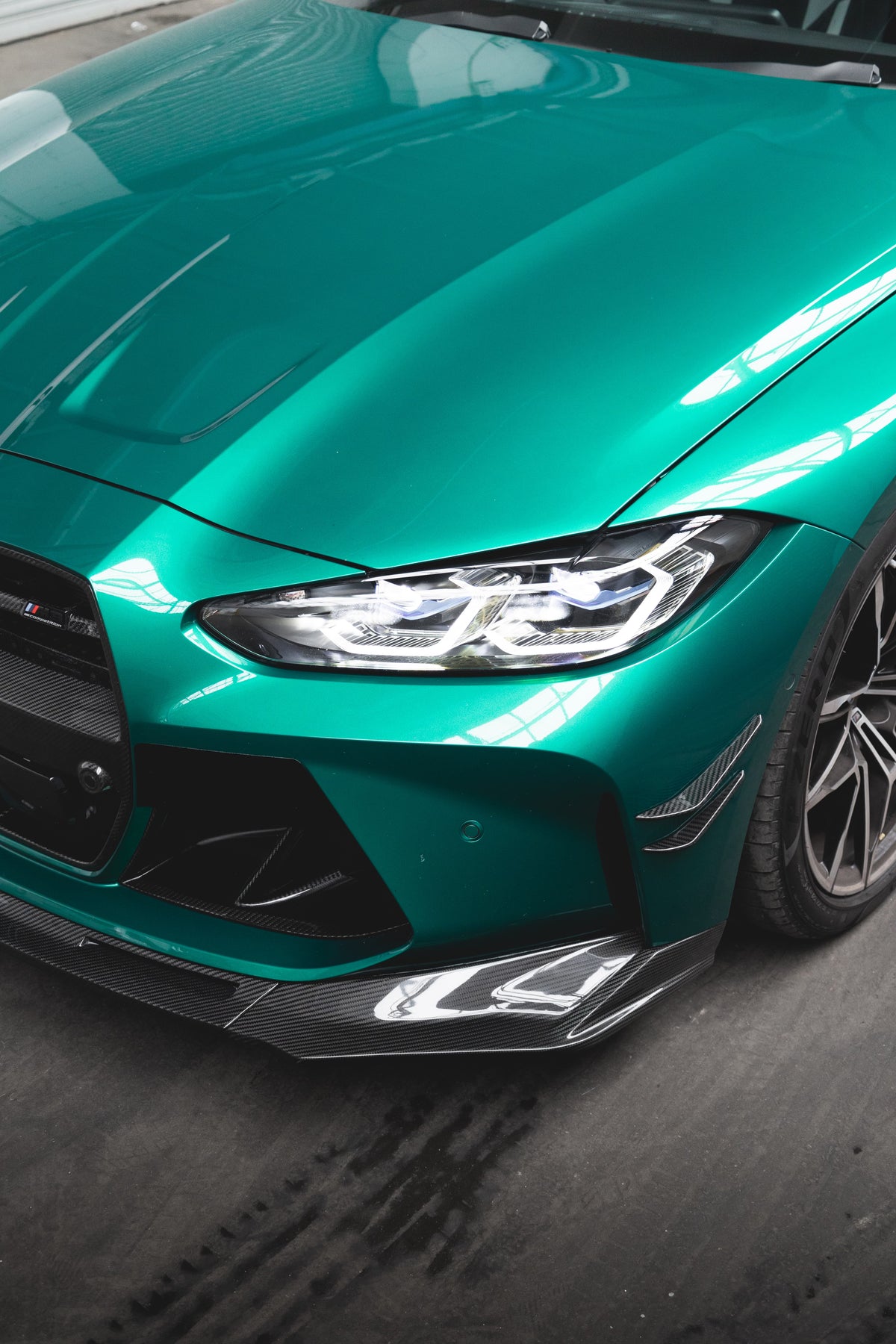 BMW M3/M4 G80/G82 CARBON FIBRE FRONT CANARDS 2021+ | Premium Bespoke AutoWorks