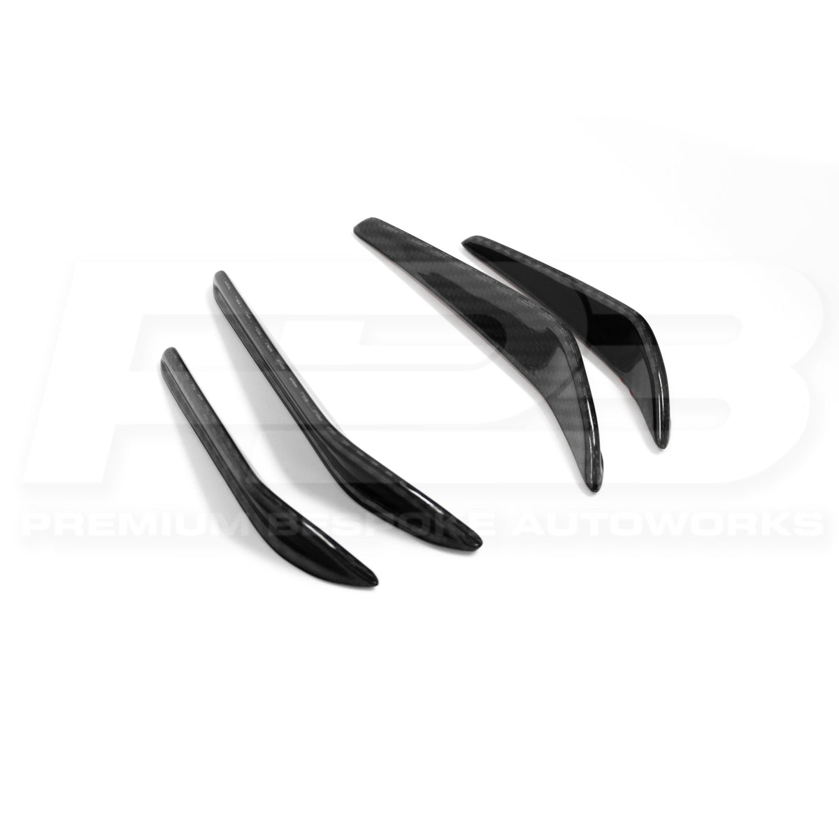 BMW M3/M4 G80/G82 CARBON FIBRE FRONT CANARDS 2021+ | Premium Bespoke AutoWorks