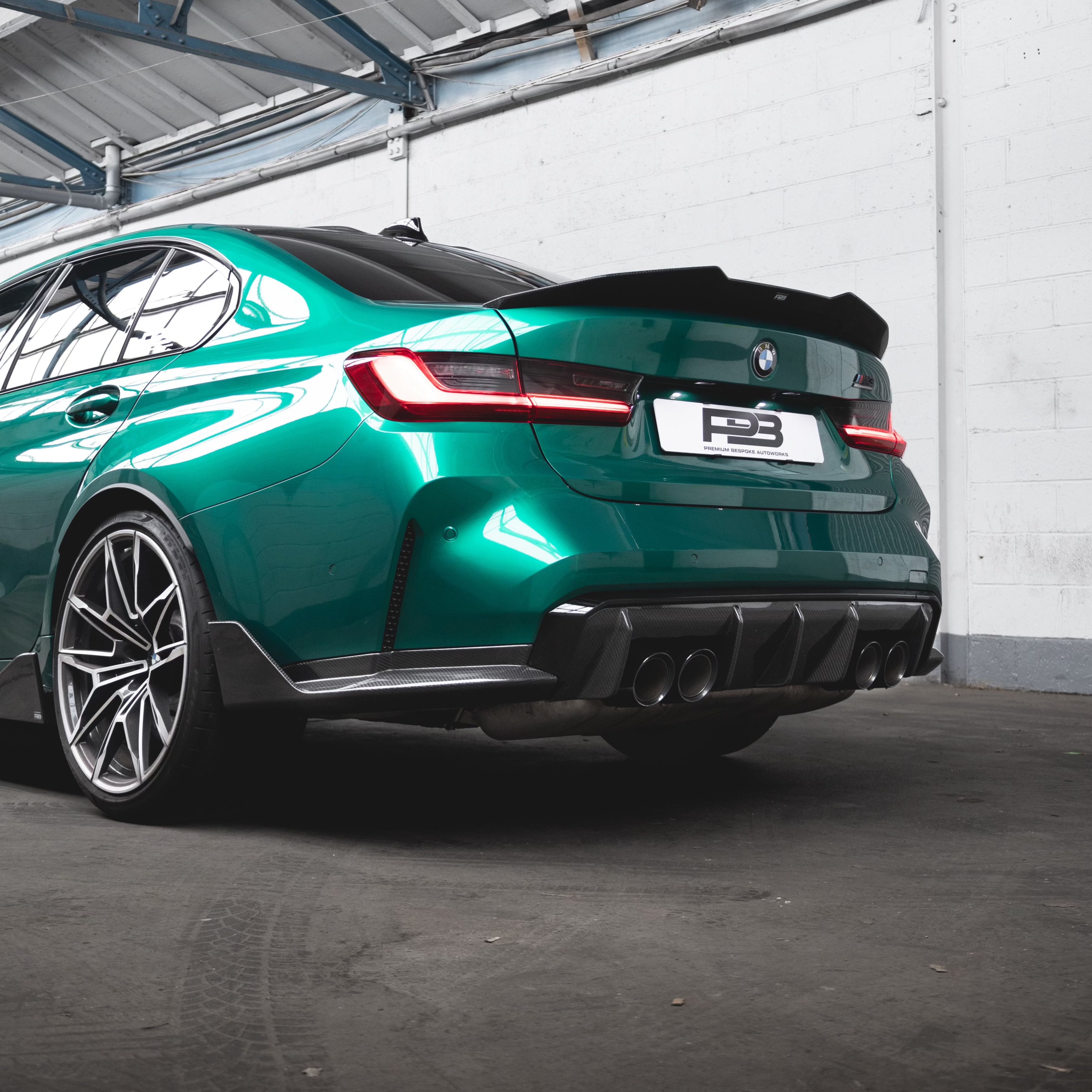 BMW M3 M4 G80 G82 Carbon Fibre Rear Bumper Trim
