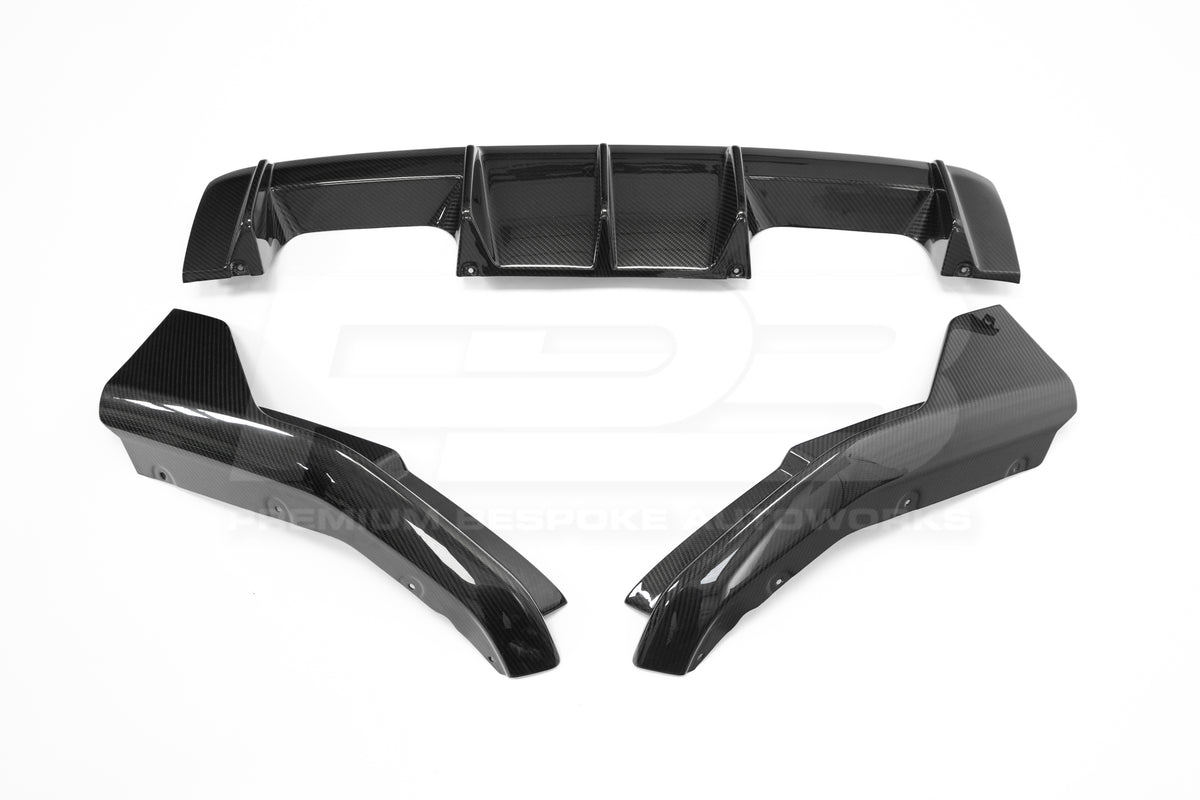 BMW M3/M4 G80/G82 CARBON FIBRE REAR DIFFUSER KIT 2021+ | Premium Bespoke AutoWorks