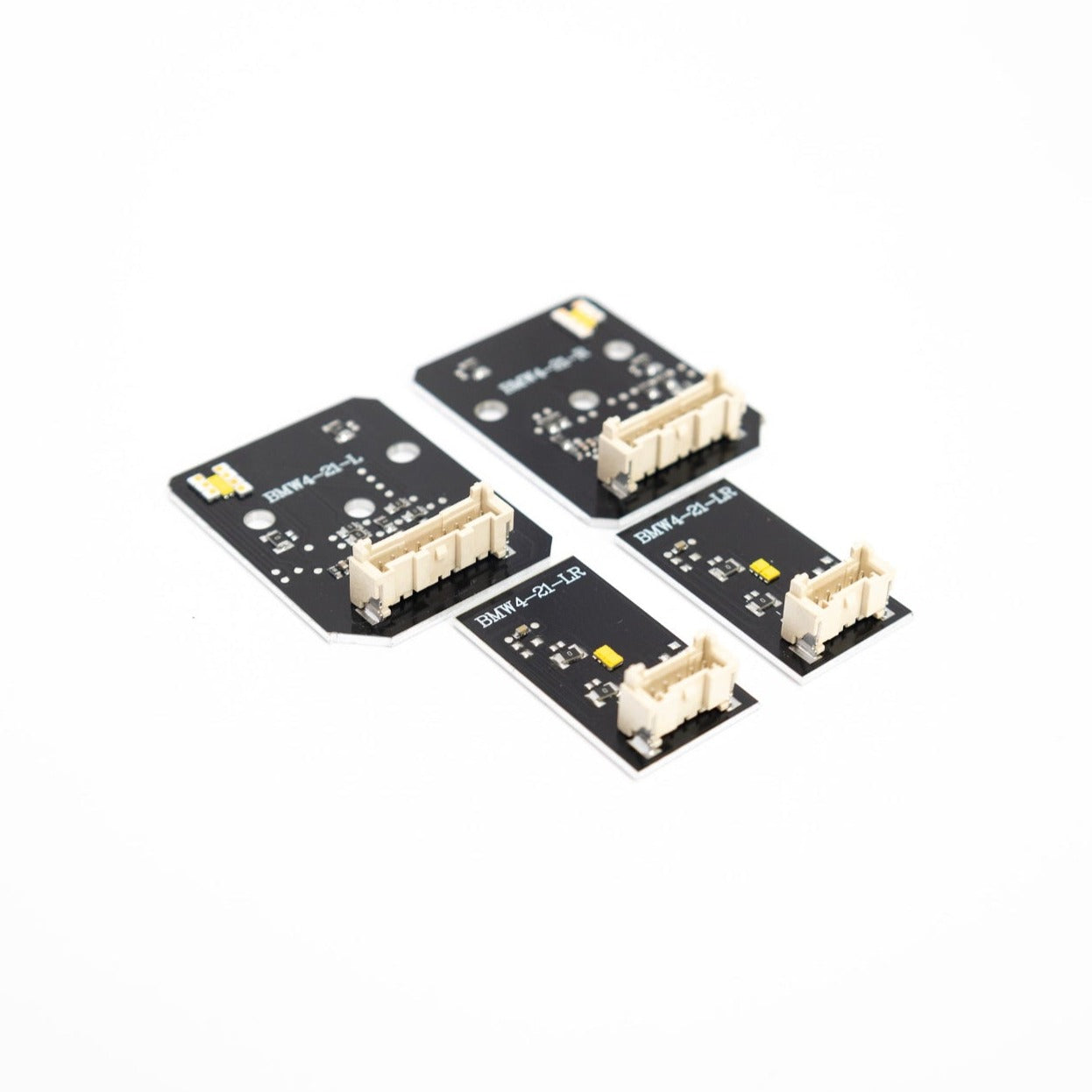 BMW M3 M4 yellow DRL board kit components – LHS and RHS