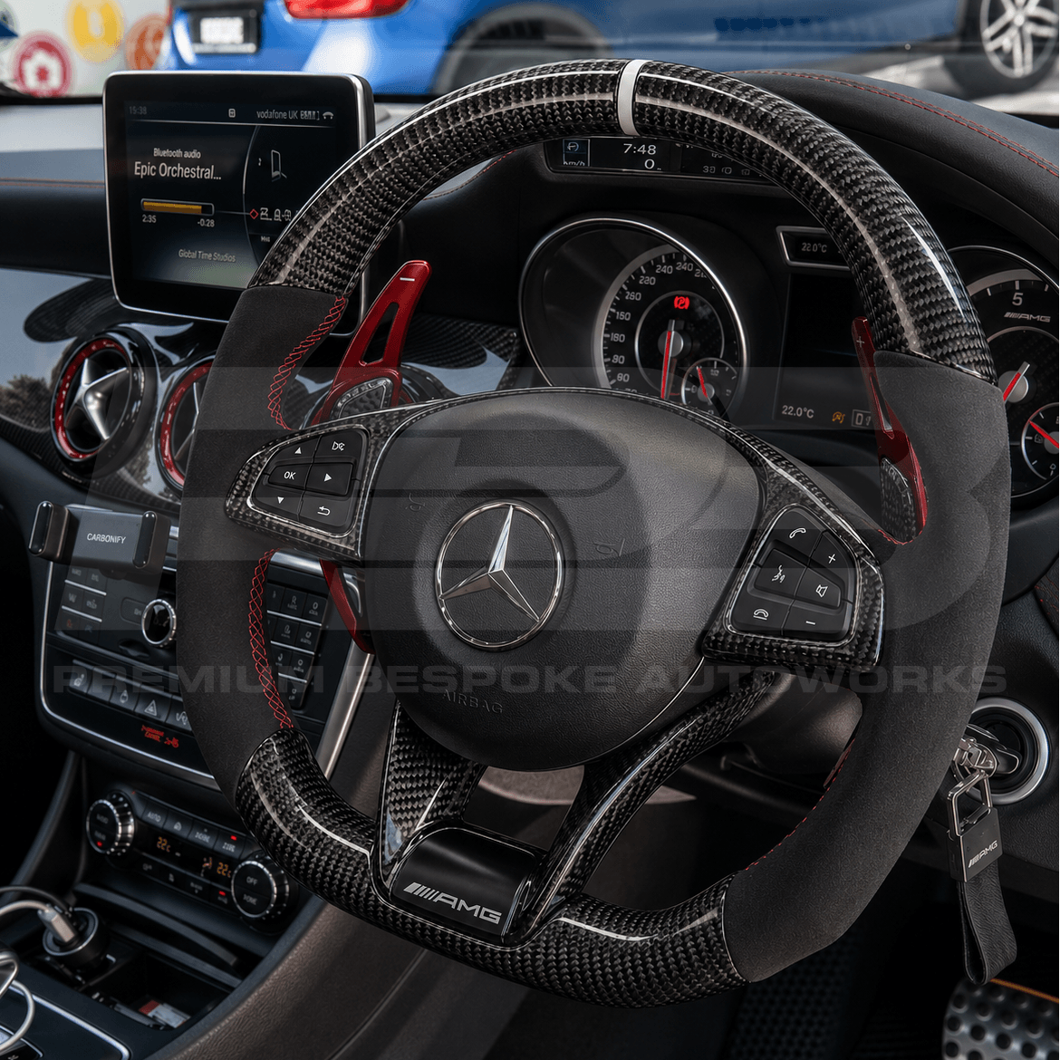 C43 AMG W205 Carbon Fibre Steering Wheel