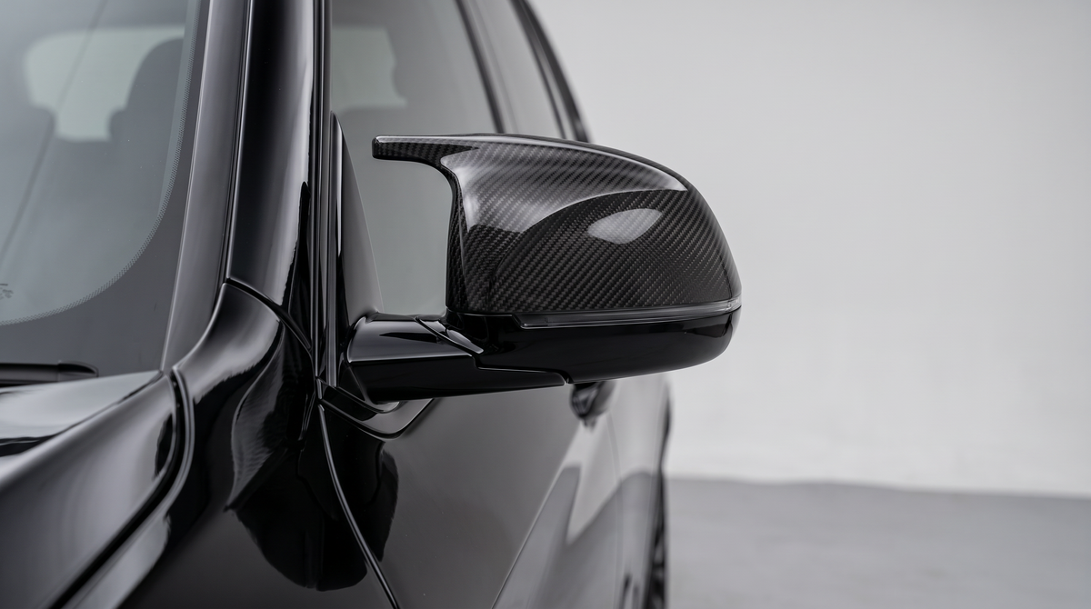 Carbon Fibre M Style Wing Mirror Cover fitted to BMW X Series - Premium Bespoke AutoWorks