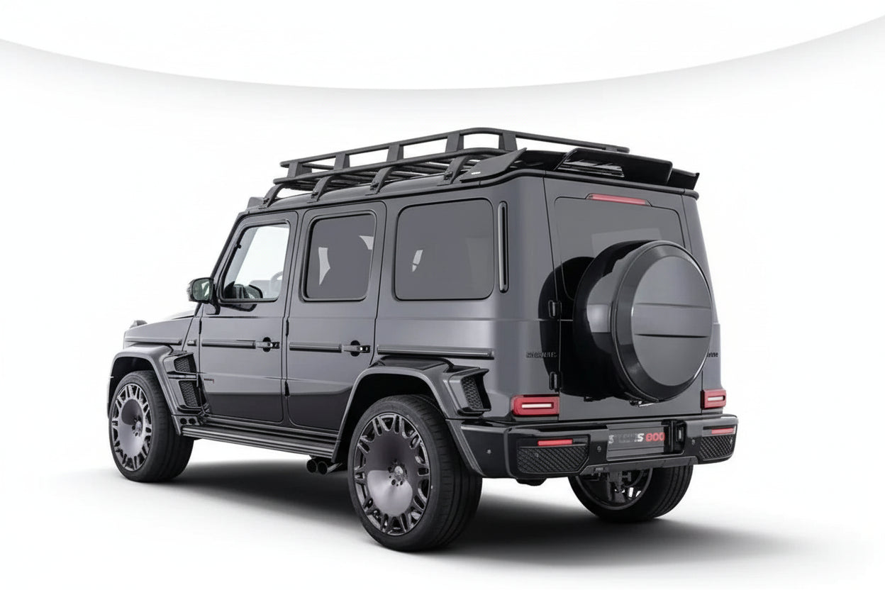 Carbon Fibre Rear Roof Spoiler B Style For Mercedes G Wagon 2018-2022 G63