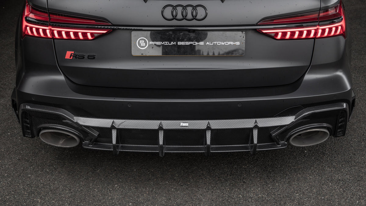 Carbon Fibre Rear Diffuser for 2020 Onwards Audi RS6 C8 | Premium Bespoke AutoWorks