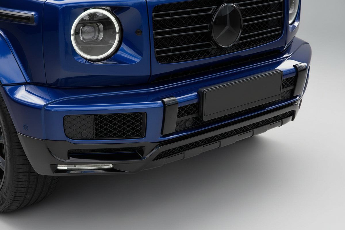 Front Bumper Lip Splitter B Style Black For Mercedes G Wagon G4/G500 W464 2018+ | Premium Bespoke AutoWorks