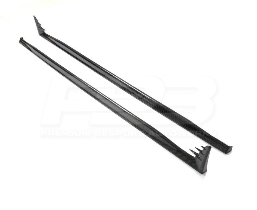 VOLKSWAGEN GOLF GTI CARBON FIBRE SIDE SKIRTS 2021+ | Premium Bespoke AutoWorks
