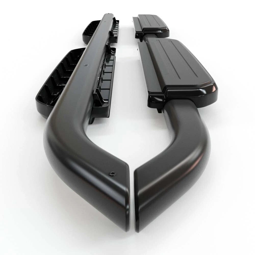 Land Rover Defender 110 L663 Side Steps Running Boards Gloss Black Product Image