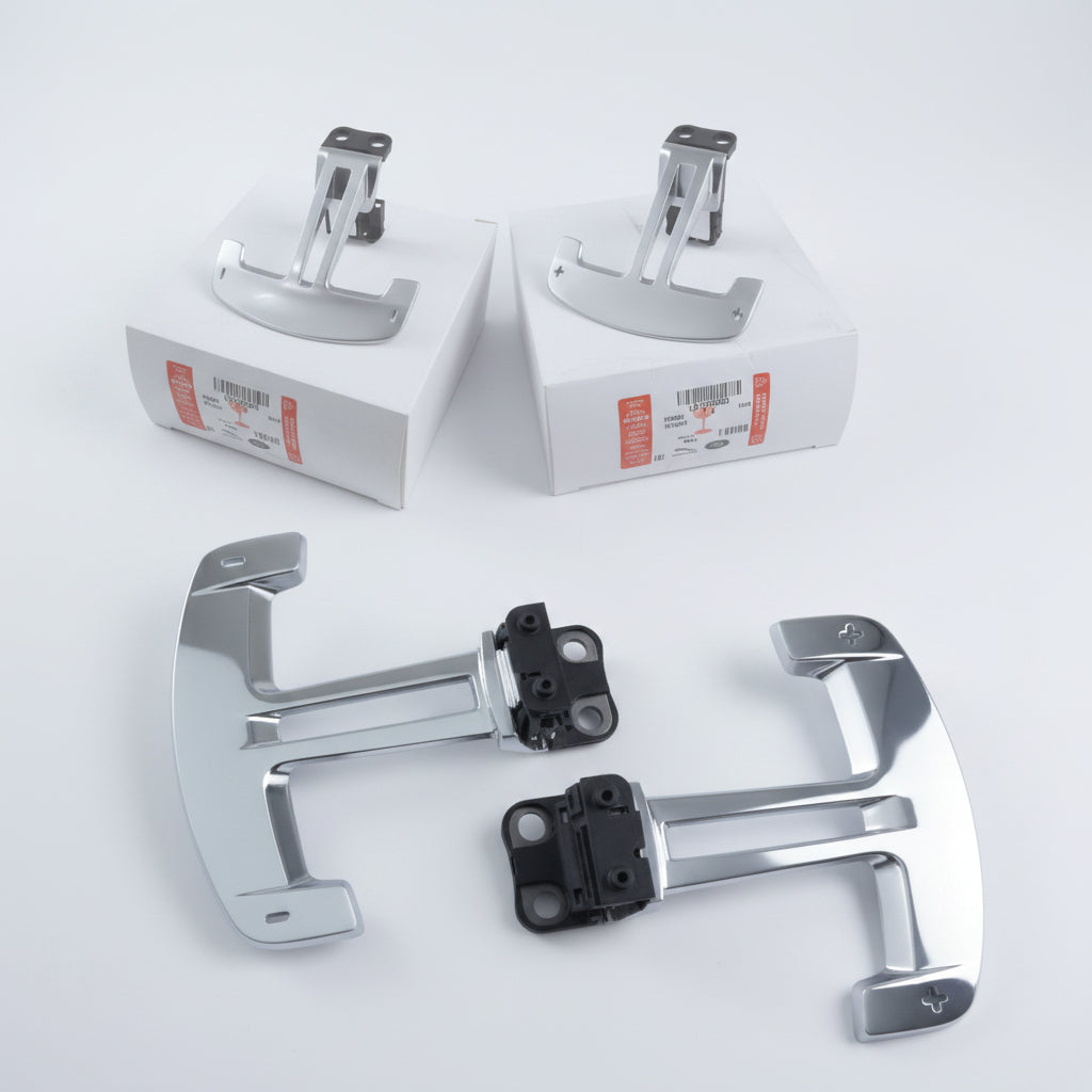 Land Rover Defender Genuine Aluminium Paddle Shifters for L663 product image on white back ground