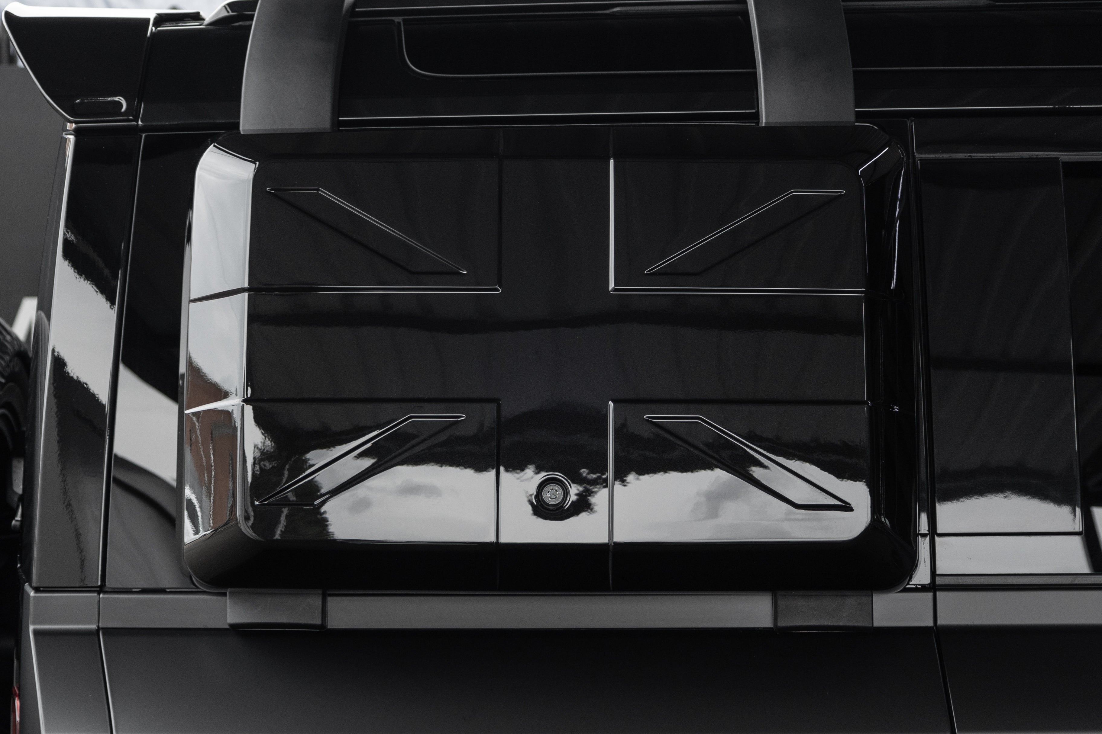 Land Rover Defender L663 (2020-Present) Union Jack Side Storage Box Gloss Black