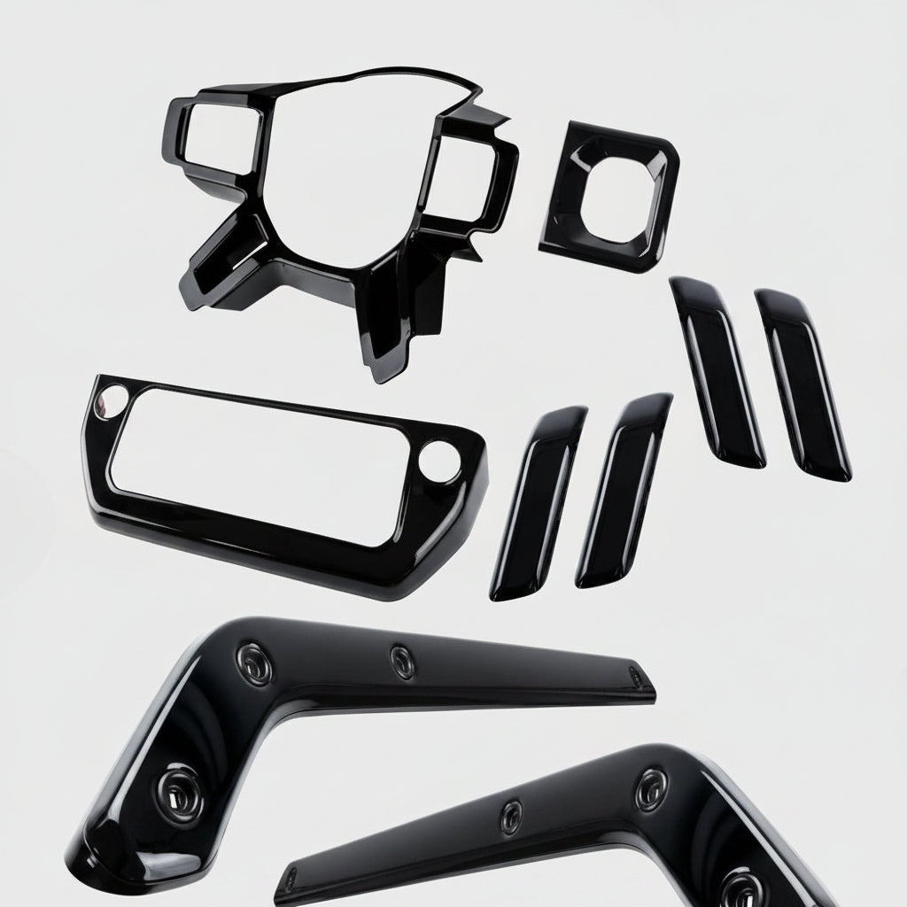Land Rover Defender L663 interior trim kit gloss black product image