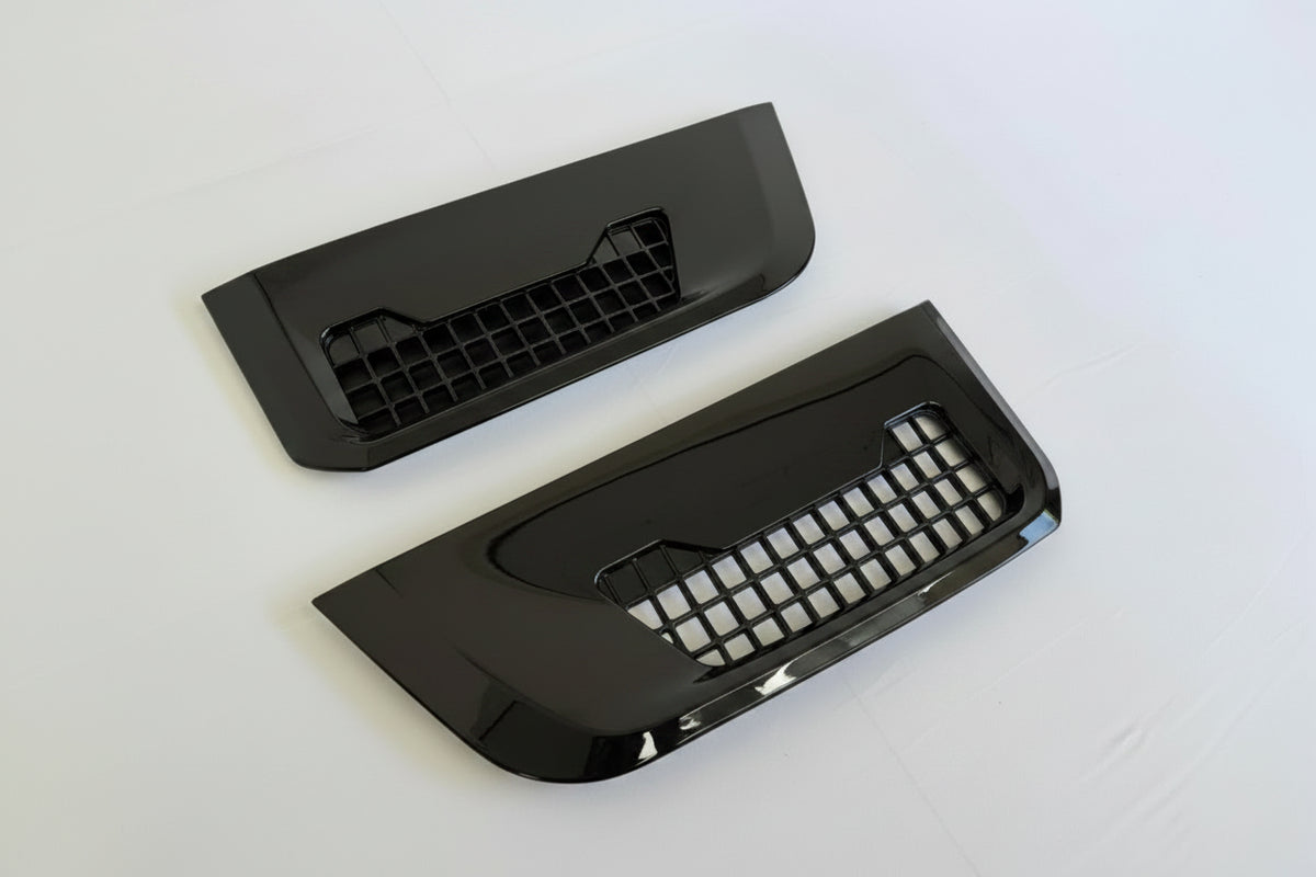 Land rover defender l663 gloss black side vents product image