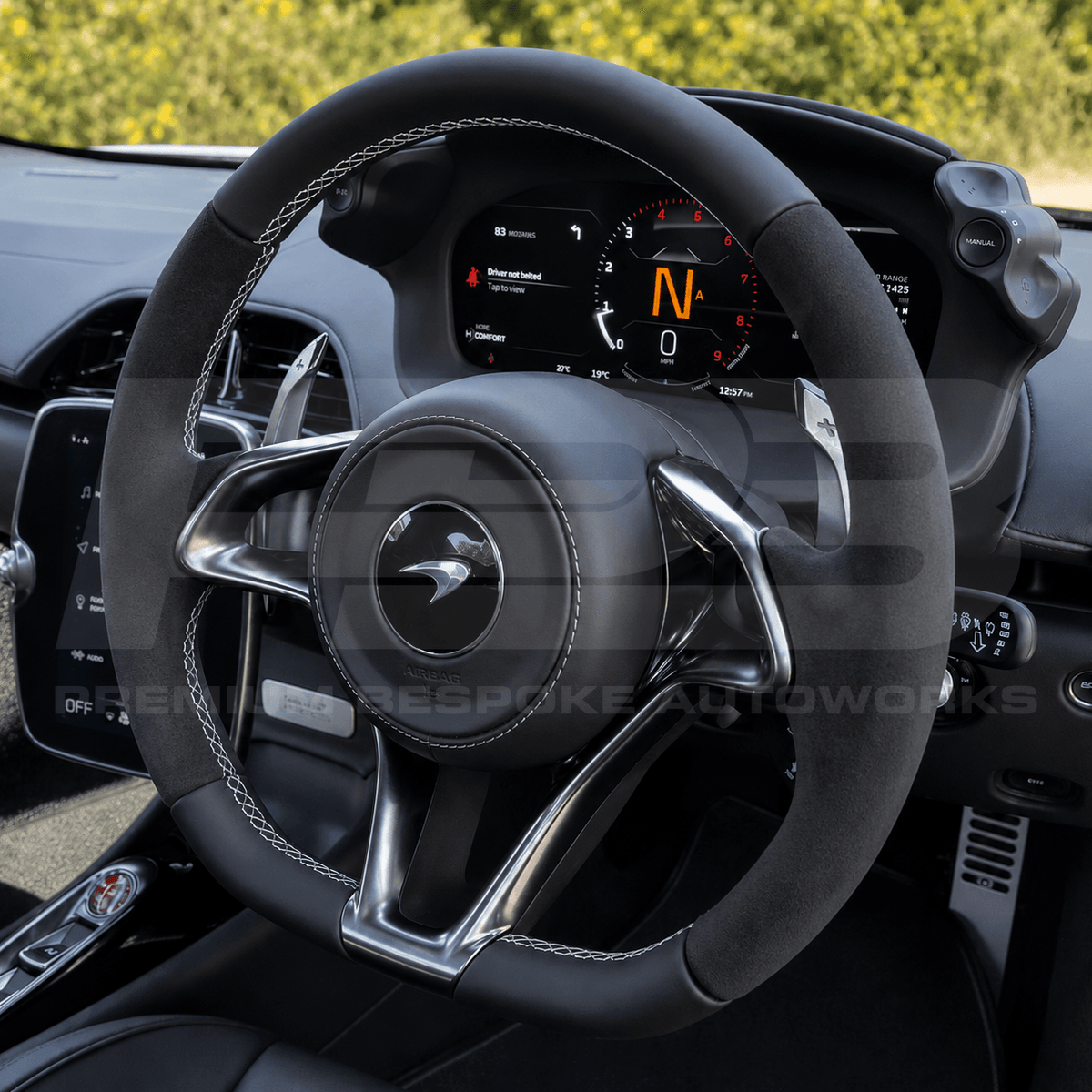 Mclaren Artura Alcantara Leather Steering Wheel
