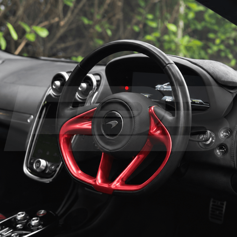 Mclaren GT Custom Steering Wheel Black Leather