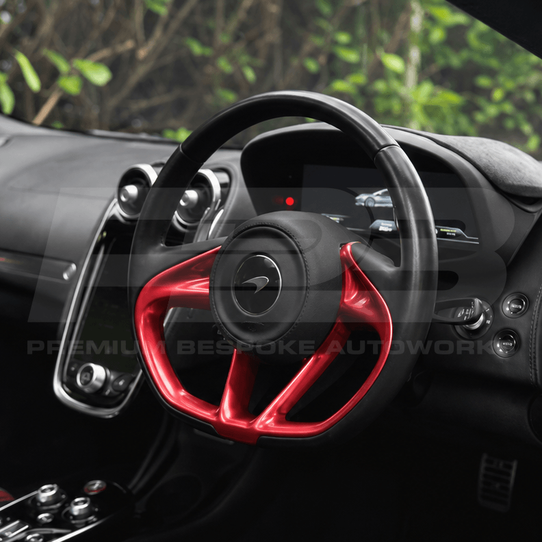 Mclaren GT Custom Steering Wheel Black Leather