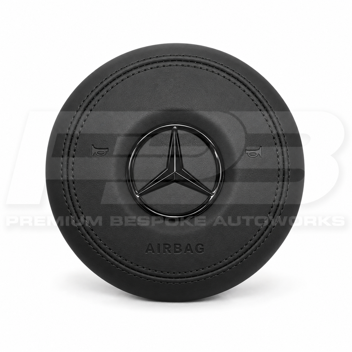 Mercedes C43 AMG W205 Facelift custom airbag cover, leather or Alcantara with your choice of stitching colour