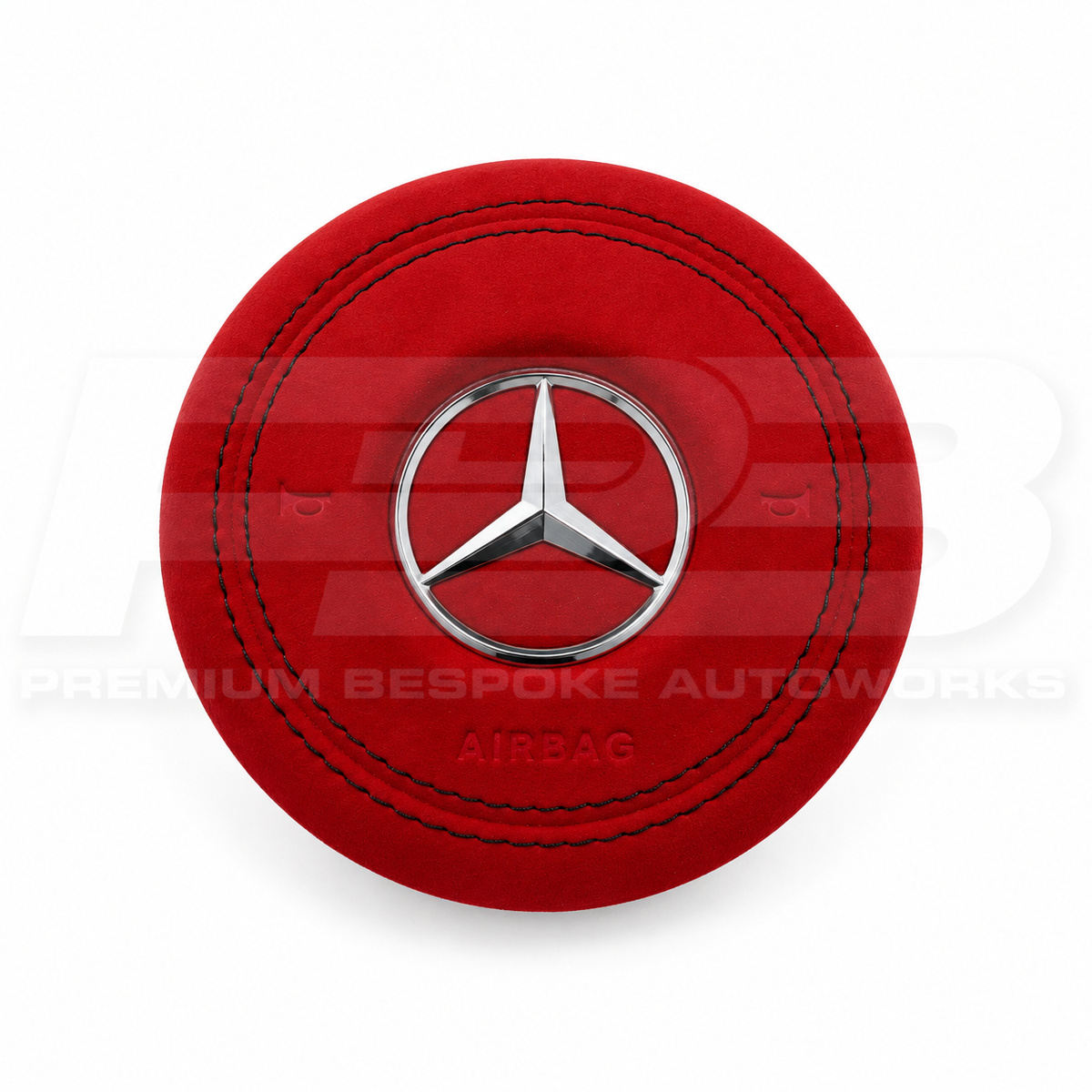 Mercedes C63 AMG W205 Facelift custom airbag cover, leather or Alcantara with your choice of stitching colour