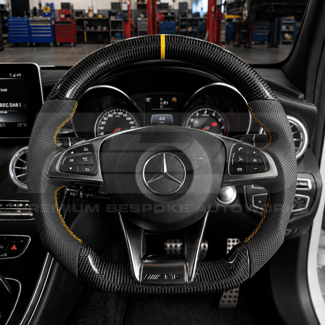Mercedes C43 AMG Carbon Fibre Steering Wheel