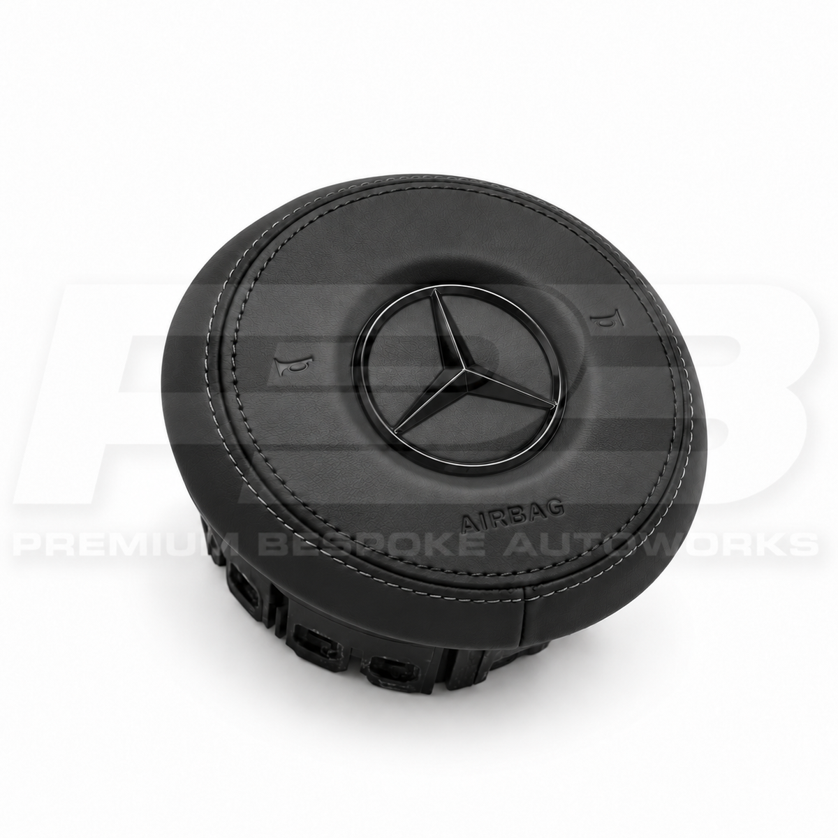 Mercedes C43 AMG W205 Facelift custom airbag cover, replaces the original plastic airbag cover
