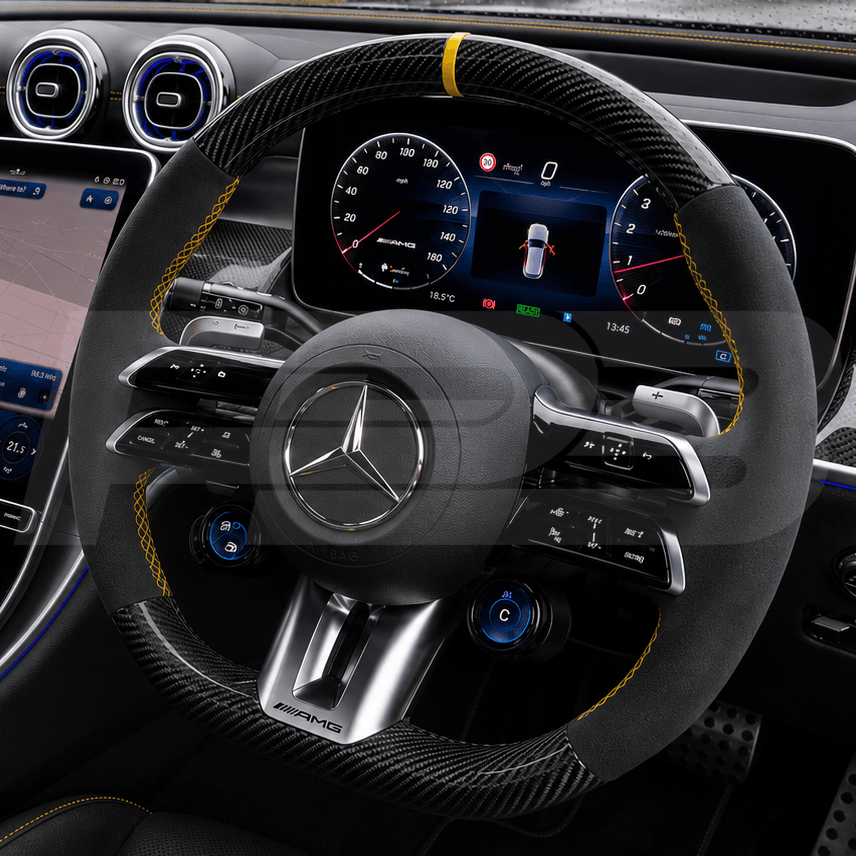 Mercedes glc x254 carbon fibre steering wheel