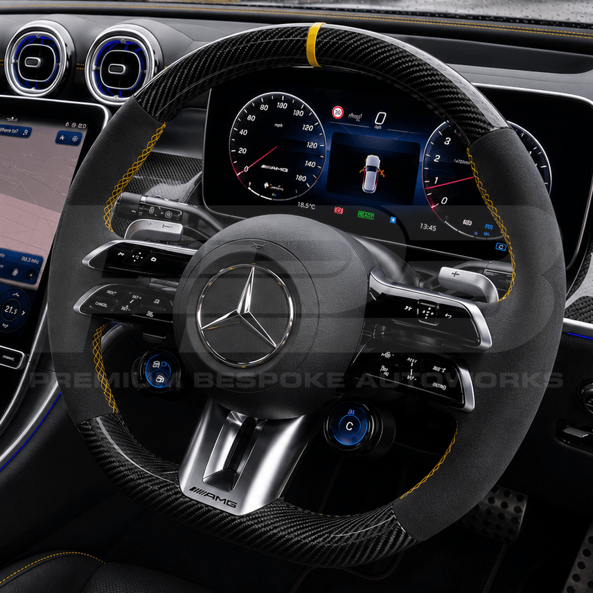 Mercedes glc x254 carbon fibre steering wheel