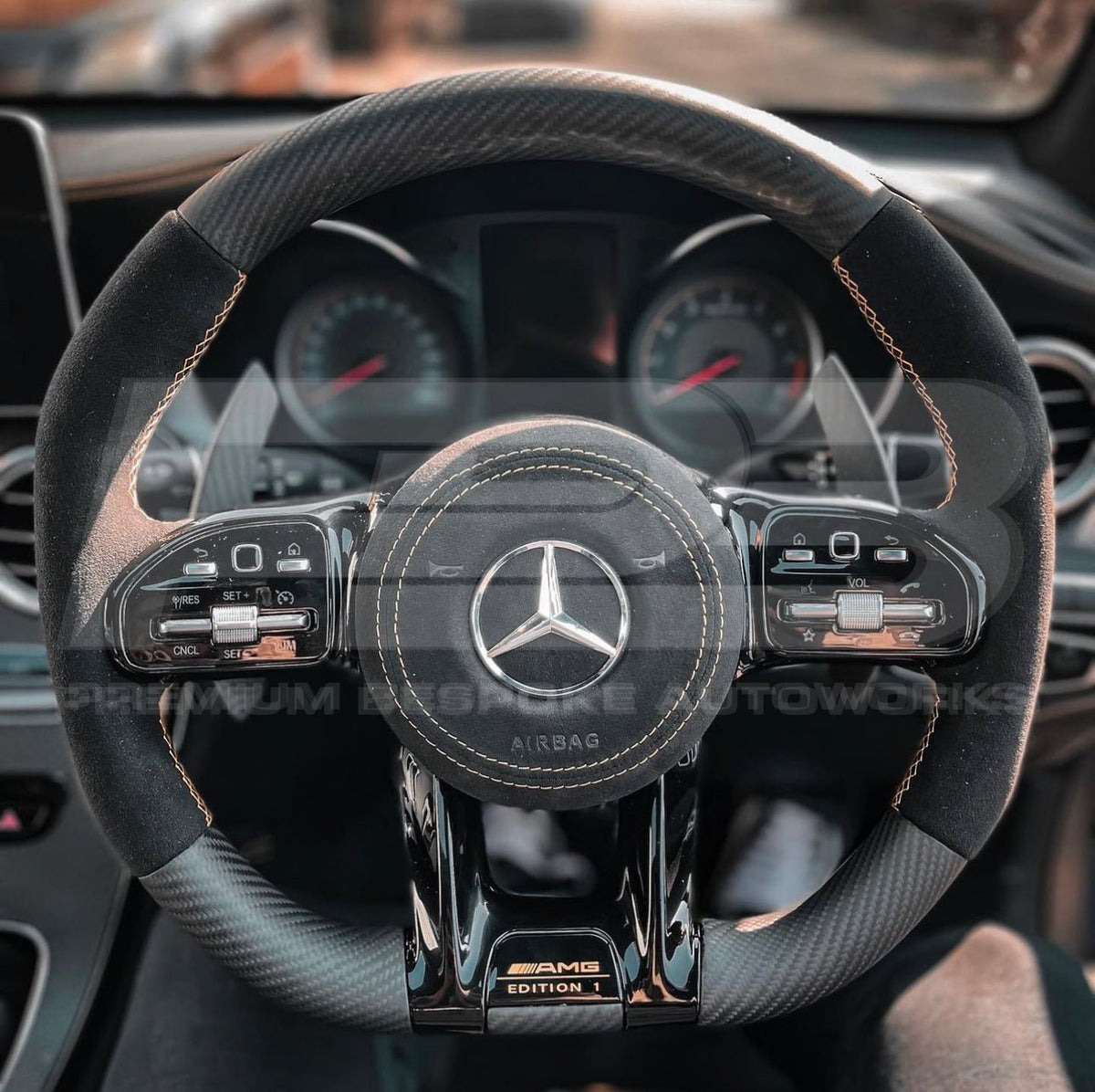 Mercedes C43 AMG W205 Facelift Custom Steering Wheel, Build Your Own