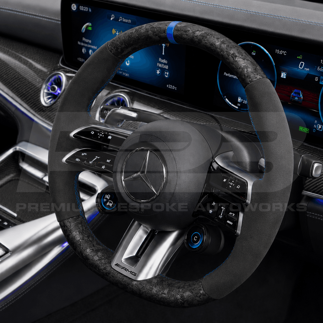 Mercedes amg gt 63 facelift forged carbon fibre steering wheel