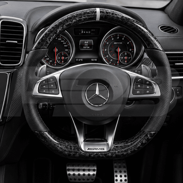 Mercedes glc 63 amg w166 forged carbon fibre steering wheel