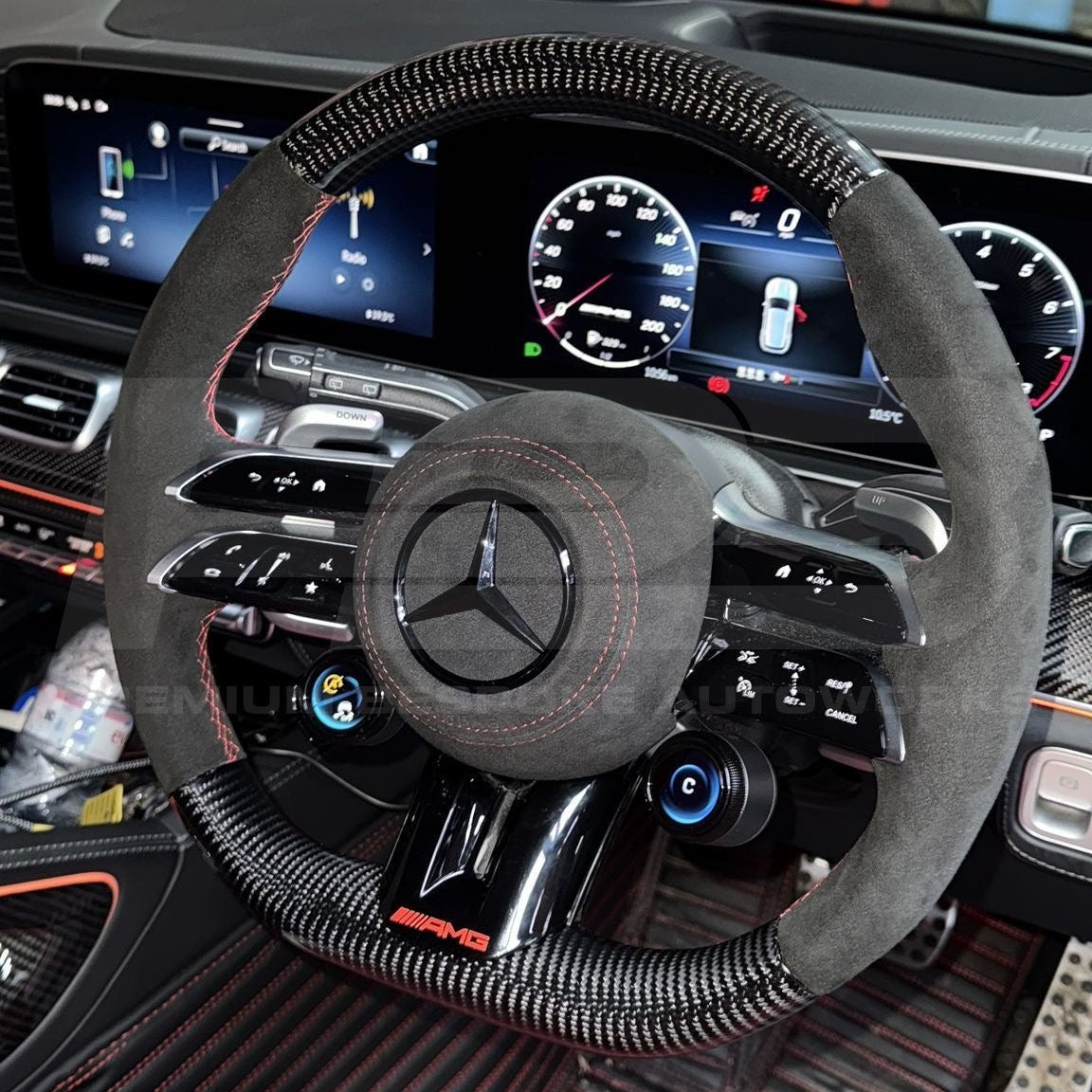 Mercedes gle 63 amg v167 carbon fibre steering wheel