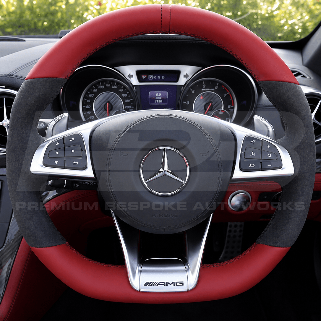 Mercedes sl63 amg custom steering wheel