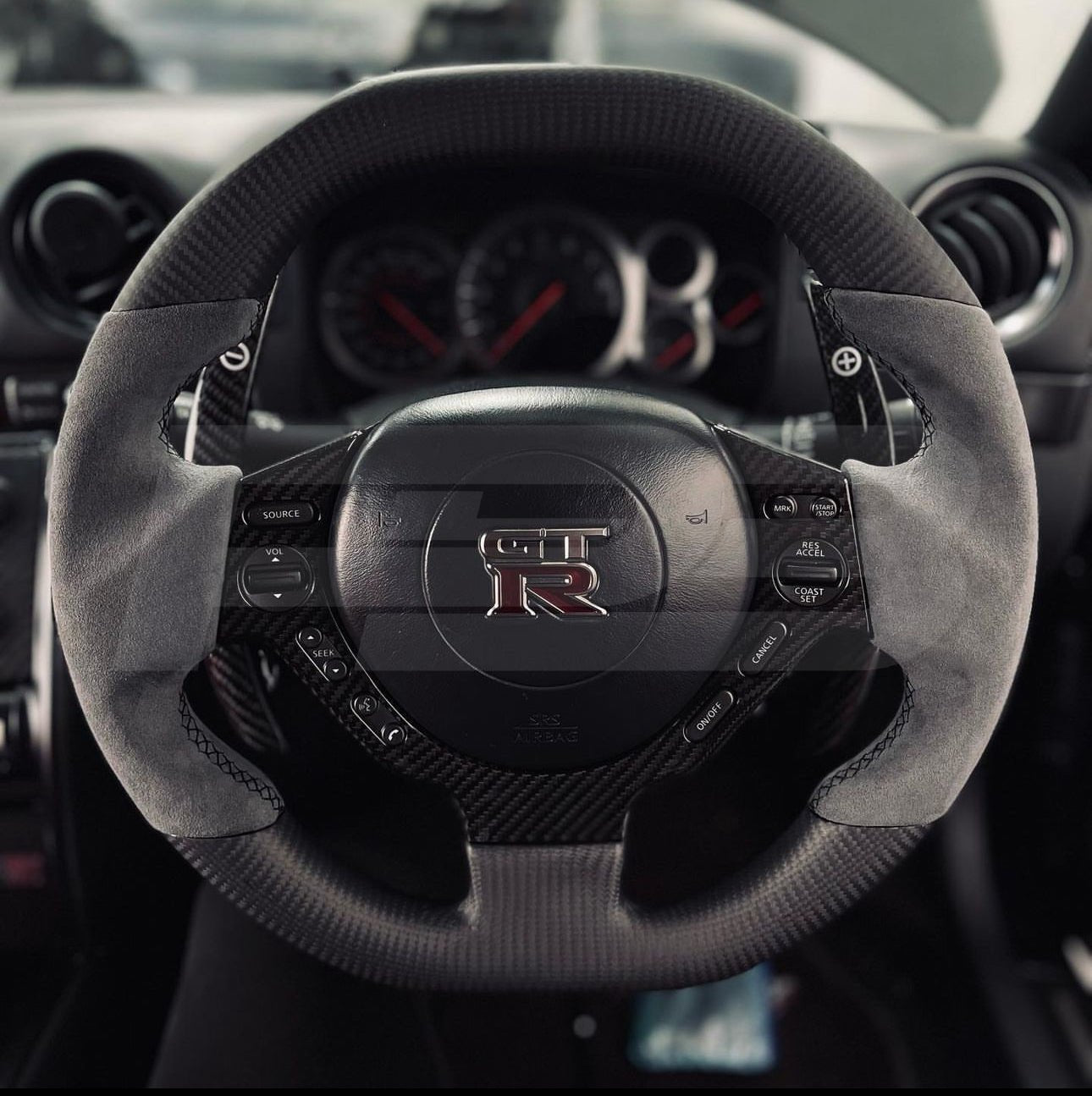 Nissan GTR R35 Carbon Fibre Steering Wheel