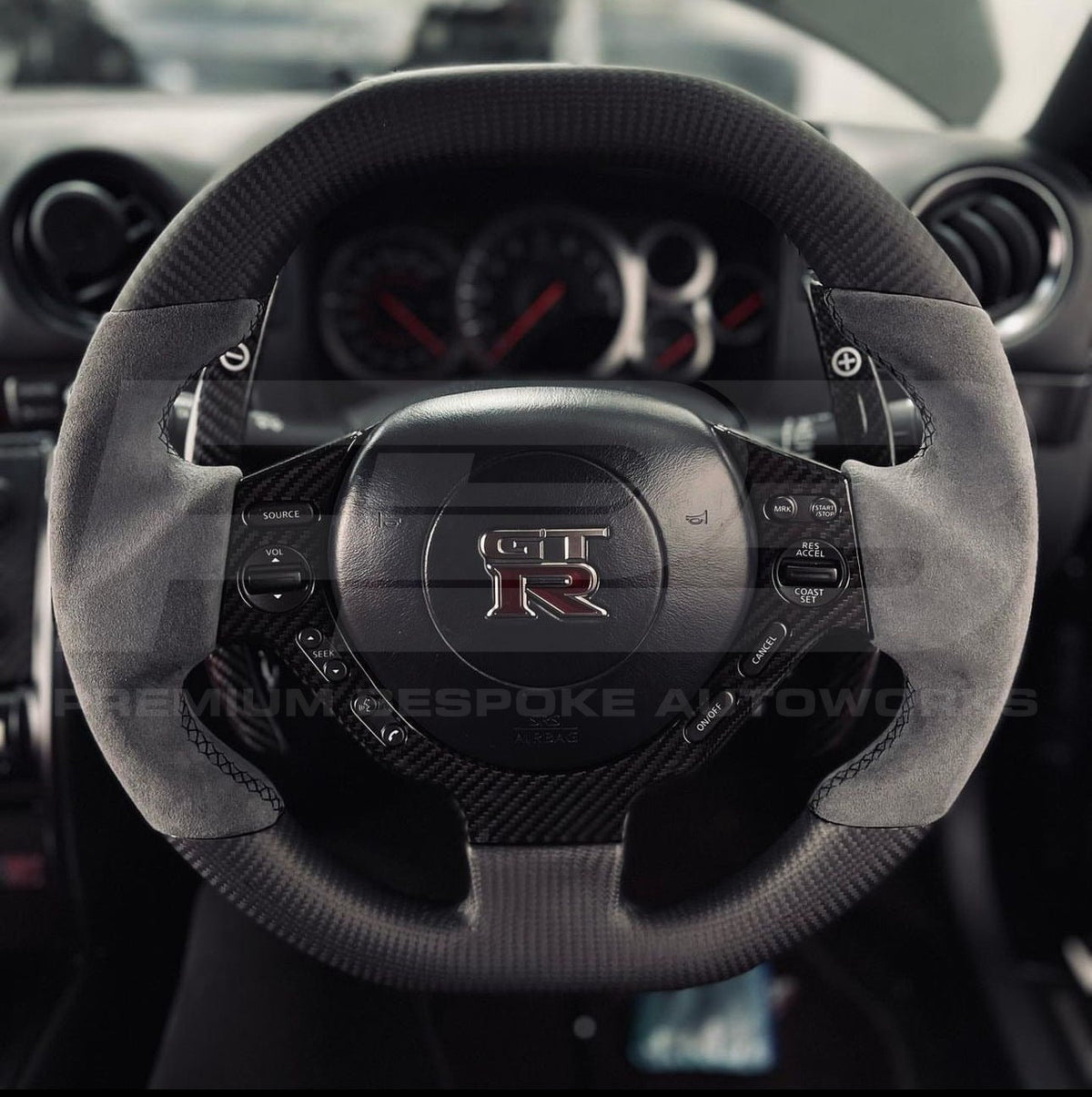 Nissan GTR R35 Carbon Fibre Steering Wheel