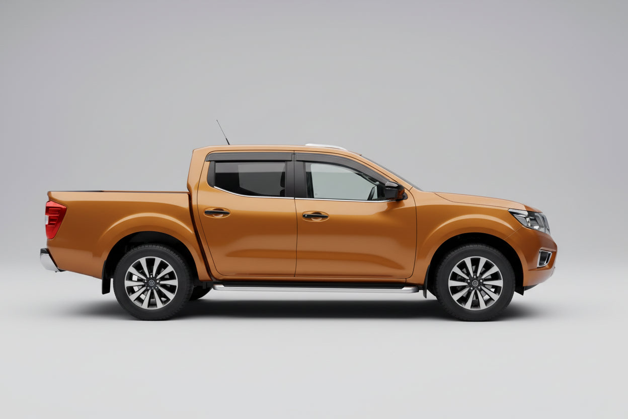 Nissan Np300 - Mercedes X Class - 2015 On Double Cab Wind Deflectors - 4pcs - In Black