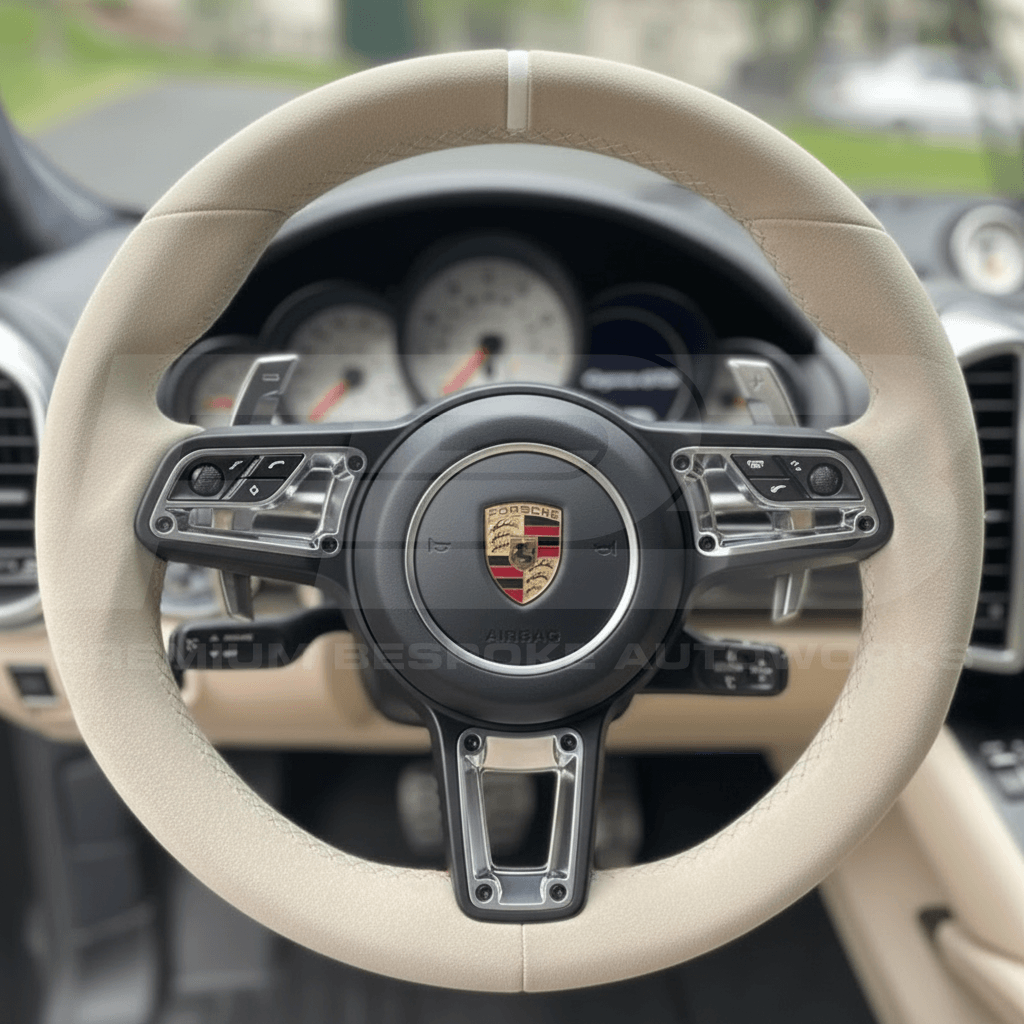 Porsche Cayenne 958 carbon fibre steering wheel