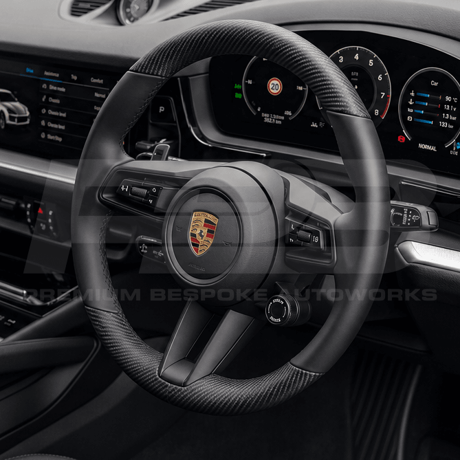 Porsche cayenne 9y0 facelift custom steering wheel