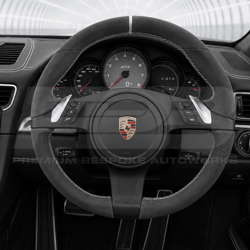 Porsche panamera 970 custom alcantara steering wheel