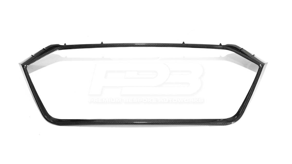 Carbon Fibre Front Grill Surround for 2020 Onwards Audi RS6 C8 | Premium Bespoke AutoWorks
