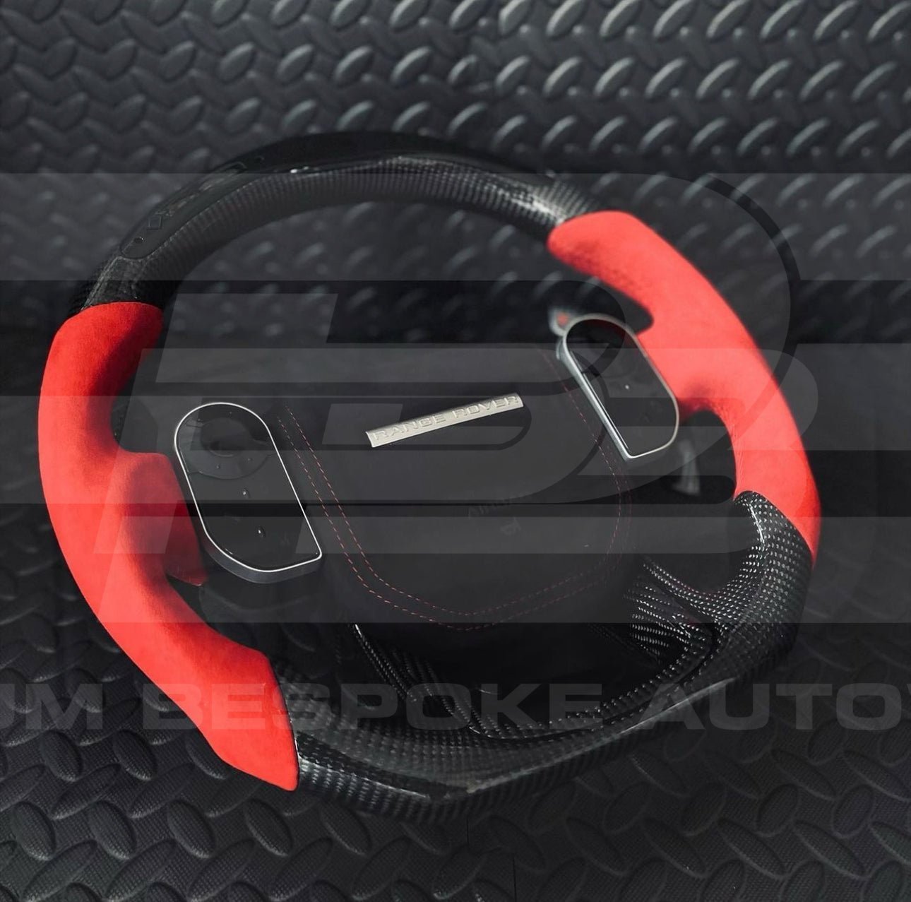 Range Rover Sport L494 carbon ifbre led steering wheel in studio